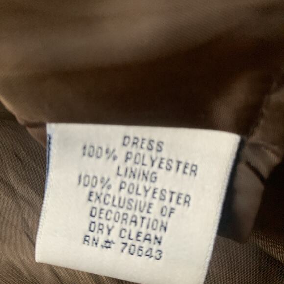 90s Jessica Howard Pretty Woman Brown Polka Dot Shirt Dress SZ 10 - Picture 15 of 15